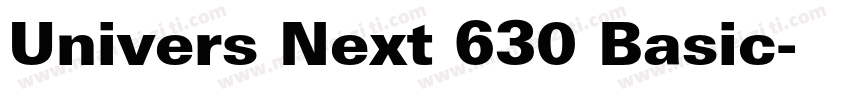 Univers Next 630 Basic字体转换